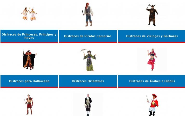 catalogos de disfraces para ñiños