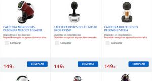 Precios cafeteras DOLCE GUSTO