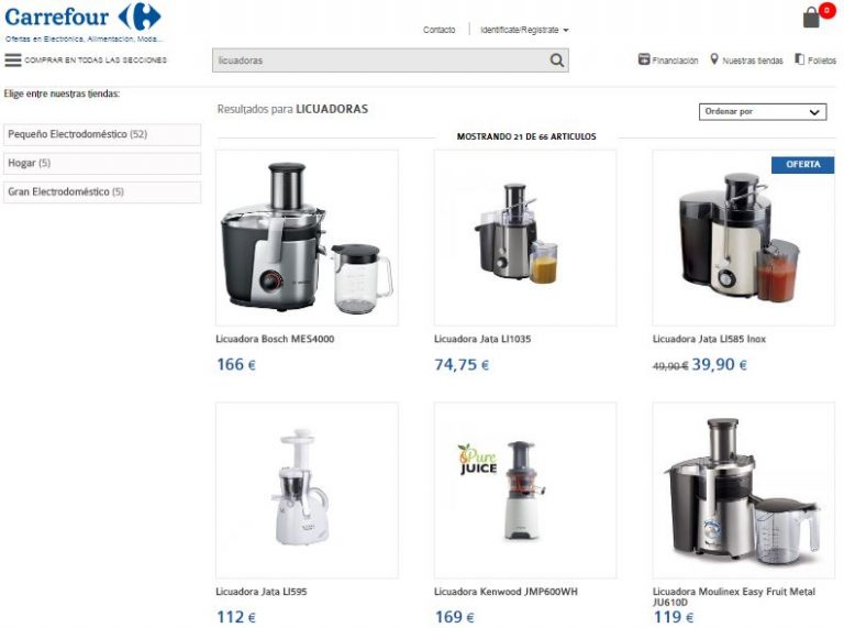Licuadoras Carrefour: precios y máquinas en ofertas