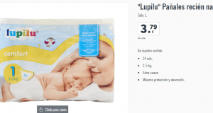 Pañales LIDL recién nacido