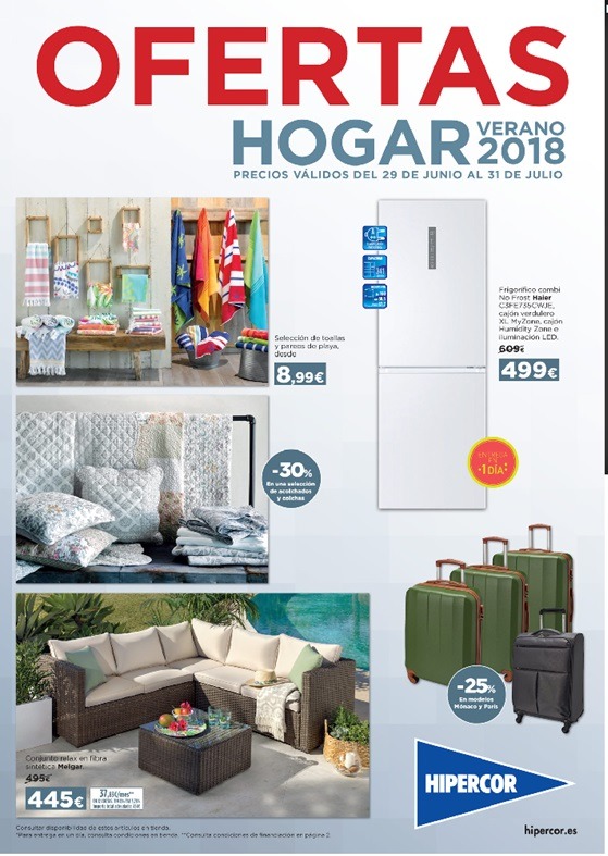 Catálogo OFERTAS HOGAR  Verano Hipercor Junio